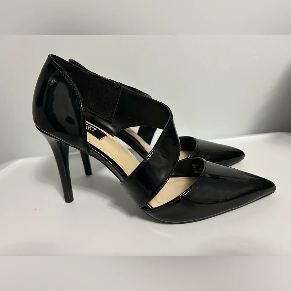 Jones New York Signature Black Patent Heels - Picture 1 of 4